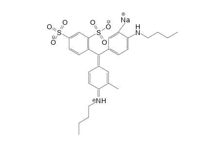 1,3-Benzenedisulfonic acid, 4-[[4-(butylamino)-3-mthylphenyl][4-(butylimino)-3-methyl-2,5-cyclohexadien-1-ylidene]methyl]-, monosodium salt