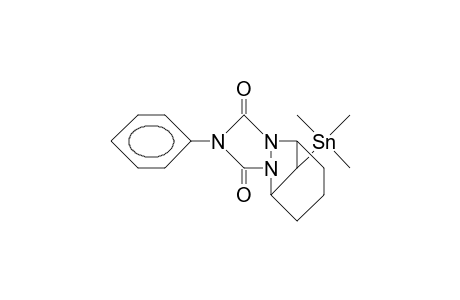 4-Phenyl-11-trimethylstannyl-2,4,6-triaza-tricyclo(8710