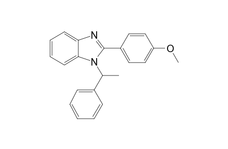 1H-Benzoimidazole, 2-(4-methoxyphenyl)-1-(1-phenylethyl)-