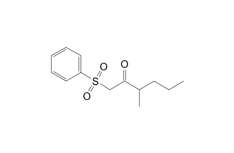 3-Methyl-1-(phenylsulfonyl)hexane-2-one