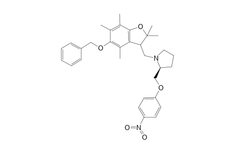 4-[N-[(3R)-Benzyloxy-2,3-dihydroxy-2,2,4,6,7-pentametylbenzofuran-3-ylmethyl]-(2S)-pyrrolidin-2-ylmethoxy]nitrobenzene