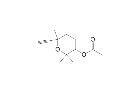 2H-Pyran-3-ol, 6-ethynyltetrahydro-2,2,6-trimethyl-, acetate