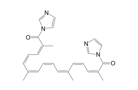 1H-Imidazole, 1,1'-(2,6,11,15-tetramethyl-1,16-dioxo-2,4,6,8,10,12,14-hexadecahepta ene-1,16-diyl)bis-, (all-E)-