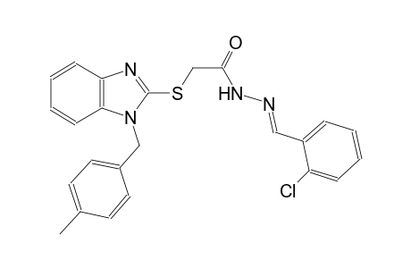 acetic acid, [[1-[(4-methylphenyl)methyl]-1H-benzimidazol-2-yl]thio]-, 2-[(E)-(2-chlorophenyl)methylidene]hydrazide