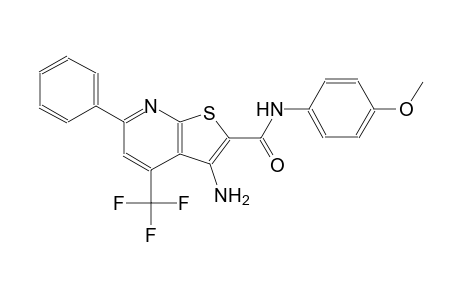 thieno[2,3-b]pyridine-2-carboxamide, 3-amino-N-(4-methoxyphenyl)-6-phenyl-4-(trifluoromethyl)-