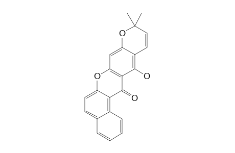 5-HYDROXY-2,2-DIMETHYL-2H,6H-BENZO-[A]-PYRANO-[2,3-I]-XANTHEN-6-ONE