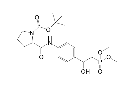 t-Butyl 2-[4'-{2''-(dimethoxyphosphoryl)-1''-hydroxyethyl}phenylaminocarbonyl]-1-pyrrolidinecarboxylate