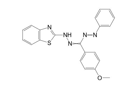 1-(2-benzothiazolyl)-3-(4-methoxy-phenyl)-5-phenylformazan