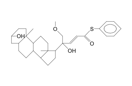 S-Phenyl-(3.beta.,20S,22E)-3,20-dihydroxy-21-methoxy-5.beta.-chol-22-ene-24-thioate