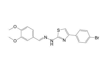 1-(3,4-Dimethoxybenzylidene)-2-(4-(4-bromophenyl) thiazol-2-yl) hydrazine