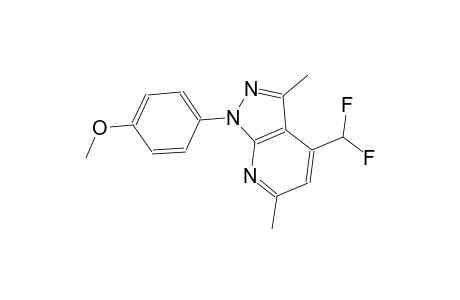 1H-pyrazolo[3,4-b]pyridine, 4-(difluoromethyl)-1-(4-methoxyphenyl)-3,6-dimethyl-