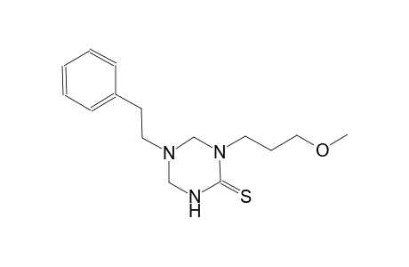 1-(3-methoxypropyl)-5-(2-phenylethyl)tetrahydro-1,3,5-triazine-2(1H)-thione
