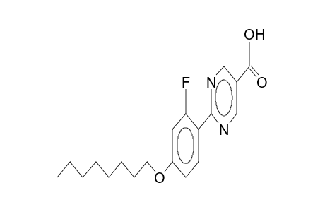 2-(2-fluoro-4-octyloxyphenyl)pyrimidine-5-carboxylic acid