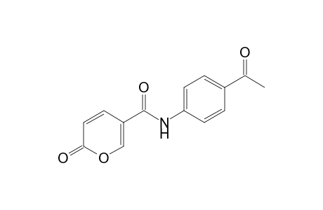 2H-Pyran-5-carboxamide, N-(4-acetylphenyl)-2-oxo-
