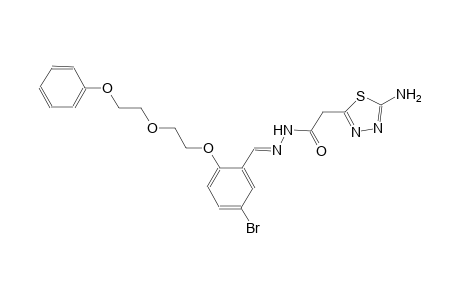 2-(5-amino-1,3,4-thiadiazol-2-yl)-N'-((E)-{5-bromo-2-[2-(2-phenoxyethoxy)ethoxy]phenyl}methylidene)acetohydrazide