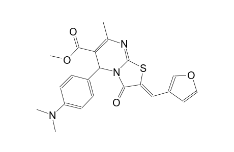 methyl (2Z)-5-[4-(dimethylamino)phenyl]-2-(3-furylmethylene)-7-methyl-3-oxo-2,3-dihydro-5H-[1,3]thiazolo[3,2-a]pyrimidine-6-carboxylate