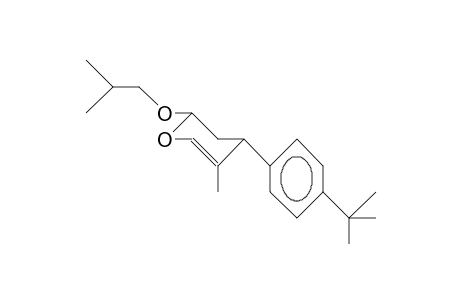 cis-2-Isobutoxy-5-methyl-4-(4-tert-butyl-phenyl)-3,4-dihydro-2H-pyran