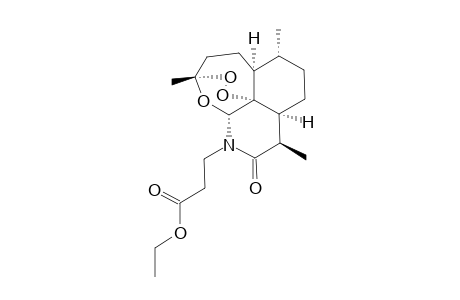 11-N-[1-(2-ETHOXYCARBONYL-ETHYL)]-AZA-ARTEMISININ