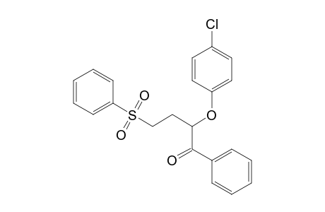 2-(4-Chlorophenoxy)-1-phenyl-4-(phenylsulfonyl)butan-1-one