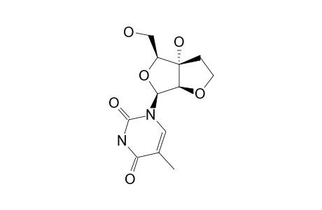 (1S,6R,7R,9R)-5-HYDROXY-6-HYDROXYMETHYL-8-(THYMIN-1-YL)-2,7-DIOXABICYCLO-[3.3.0]-OCTANE