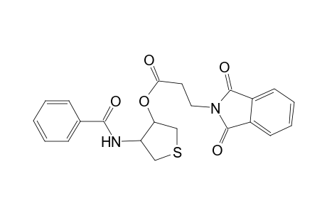 (4-benzamidotetrahydrothiophen-3-yl) 3-(1,3-dioxoisoindolin-2-yl)propanoate