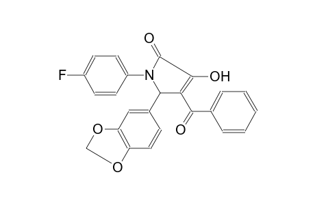 2H-pyrrol-2-one, 5-(1,3-benzodioxol-5-yl)-4-benzoyl-1-(4-fluorophenyl)-1,5-dihydro-3-hydroxy-