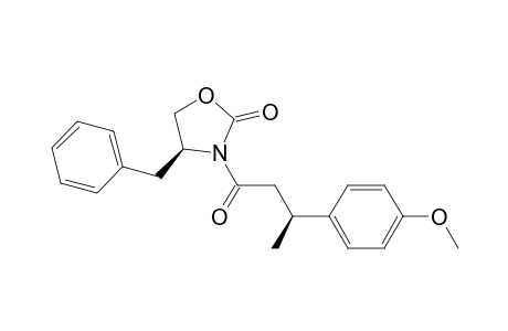 (4S)-3-[(3S)-3-(4-methoxyphenyl)-1-oxobutyl]-4-(phenylmethyl)-2-oxazolidinone
