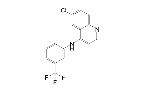 4-quinolinamine, 6-chloro-N-[3-(trifluoromethyl)phenyl]-