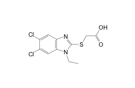 [(5,6-dichloro-1-ethylbenzimidazol-2-yl)thio]acetic acid