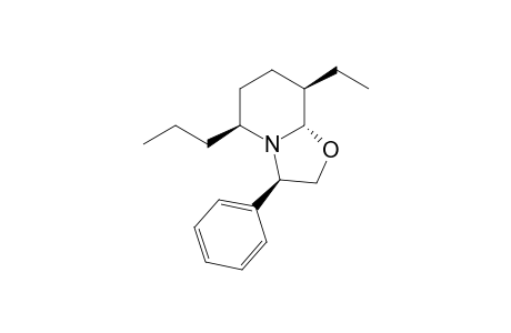 (3R,5S,8R,8aS)-8-ethyl-3-phenyl-5-propyl-3,5,6,7,8,8a-hexahydro-2H-oxazolo[3,2-a]pyridine