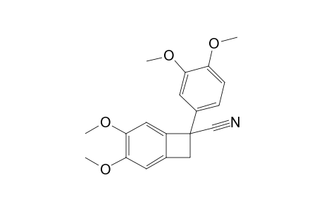 7-(3,4-dimethoxyphenyl)-3,4-dimethoxy-7-bicyclo[4.2.0]octa-1,3,5-trienecarbonitrile
