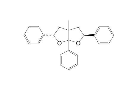 (2.beta.,3a.alpha.,5.alpha.,6a.alpha.)-3.alpha.-Methyl-2,5,6a-triphenyl-2,3,3a,4,5,6a-hexahydrofuro[2,3-b]furan