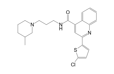 4-quinolinecarboxamide, 2-(5-chloro-2-thienyl)-N-[3-(3-methyl-1-piperidinyl)propyl]-