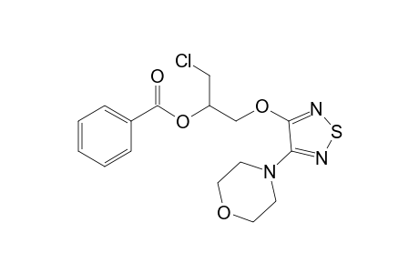 (2R)-2-Chloro-1-{[(4-morpholin-4-yl-1,2,5-thiadiazol-3-yl)oxy]methyl}ethyl Benzoate