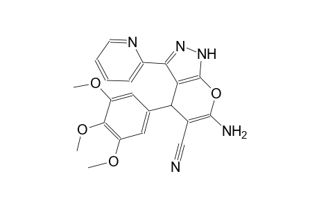 6-Amino-3-(2-pyridinyl)-4-(3,4,5-trimethoxyphenyl)-2,4-dihydropyrano[2,3-c]pyrazole-5-carbonitrile