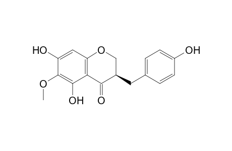 (R)-2,3-Dihydro-5,7-dihydroxy-3-[(4-hydroxyphenyl)methyl]-6-methoxy-4H-1-benzopyran-4-one