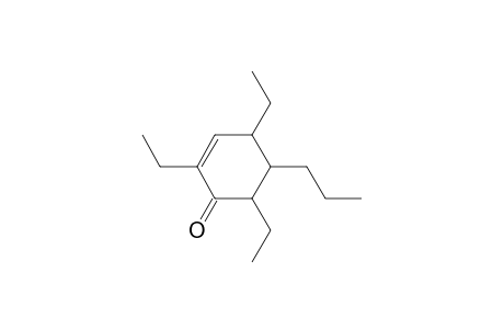 2,4,6-Triethyl-5-propylcyclohex-2-en-1-one