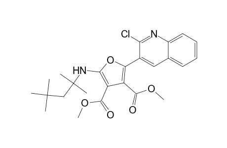 Dimethyl 2-(2-chloroquinolin-3-yl)-5-(2,4,4-trimethylpentan-2-ylamino)furan-3,4-dicarboxylate