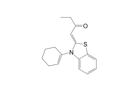 2-(propionylmethylene)-N-(cyclohex-1-enyl)-2,3-dihydro-1,3-benzothiazole