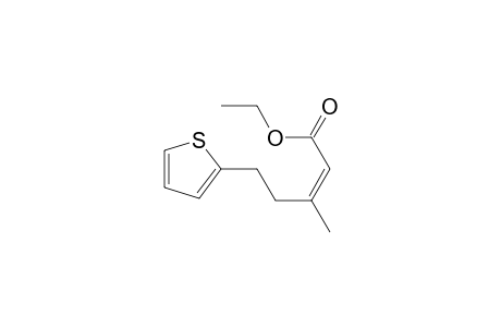 (Z)-3-Methyl-5-thiophen-2-yl-pent-2-enoic acid ethyl ester