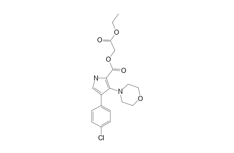 4-(4-chlorophenyl)-3-morpholino-1H-pyrrole-2-carboxylic acid (2-ethoxy-2-keto-ethyl) ester