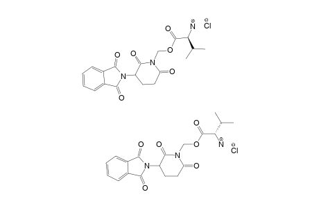 2-AMINO-3-METHYL-BUTYRIC-ACID-[3-(1,3-DIHYDRO-1,3-DIOXO-2H-ISOINDOLE-2-YL)-2,6-DIOXO-PIPERIDINE-1-YL-METHYL]-ESTER-HCL