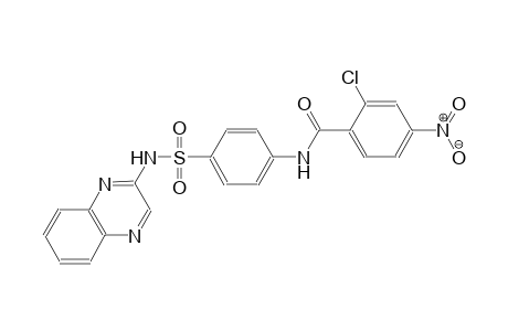 2-chloro-4-nitro-N-{4-[(2-quinoxalinylamino)sulfonyl]phenyl}benzamide