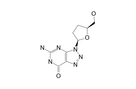 5-AMINO-3-(2,3-DIDEOXY-BETA-D-GLYCERO-PENTOFURANOSYL)-3,6-DIHYDRO-7H-1,2,3-TRIAZOLO-[4,5-D]-PYRIMIDIN-7-ONE