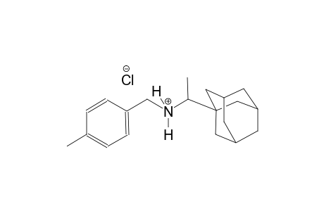 tricyclo[3.3.1.1~3,7~]decane-1-methanaminium, alpha-methyl-N-[(4-methylphenyl)methyl]-, chloride