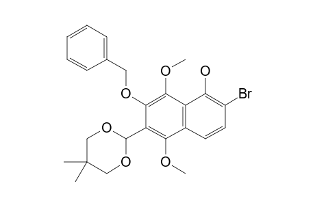 7-BENZYLOXY-2-BROMO-6-(5,5-DIMETHYL-1,3-DIOXAN-2-YL)-5,8-DIMETHOXYNAPHTHALEN-1-OL