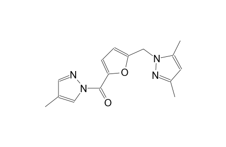 3,5-dimethyl-1-({5-[(4-methyl-1H-pyrazol-1-yl)carbonyl]-2-furyl}methyl)-1H-pyrazole