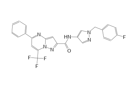 N-[1-(4-fluorobenzyl)-1H-pyrazol-4-yl]-5-phenyl-7-(trifluoromethyl)pyrazolo[1,5-a]pyrimidine-2-carboxamide