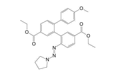 Diethyl (E)-4''-methoxy-6-(pyrrolidin-1-yldiazenyl)-[1,1':2',1''-terphenyl]-3,5'-dicarboxylate