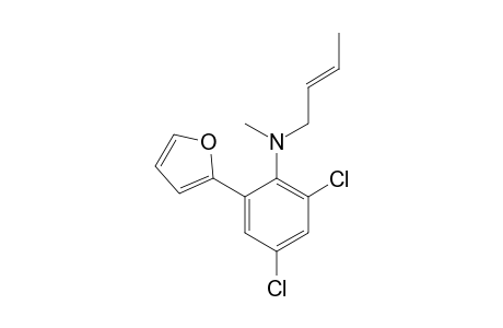 N-(But-2-en-1-yl)-N-methyl-2,4-dichloro-6-(furan-2-yl)aniline